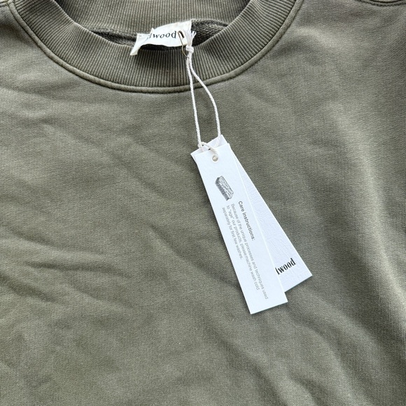 Elwood Core Oversized Sweatshirt Men Women Unisex Size M Vintage Green Baggy NWT - Picture 8 of 10